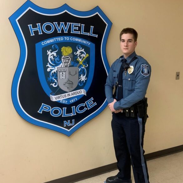 Howell township police department welcomes new full-time officer - photo licensed by shore news network.
