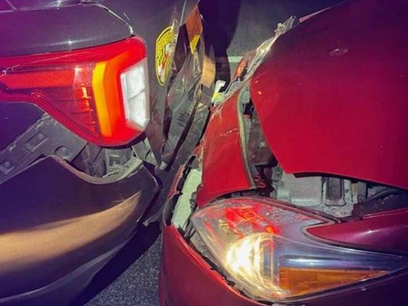 Maryland State Trooper Injured in Crash on I-695