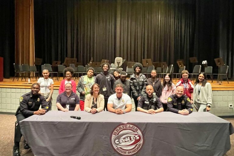 Newport news police engage with high school students in community forums - photo licensed by shore news network.