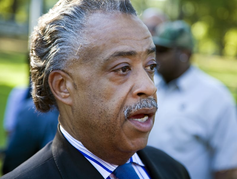 The Reverend Al Sharpton. The Rev. Al Sharpton speaking at a protest