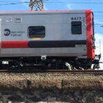 The Stamford Metro-North Railroad train in Connecticut, USA. It serves commuters leaving & entering Stamford via the New Haven Line. 2 1