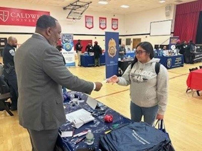 Morris county prosecutor's office at caldwell university career fair - photo licensed by shore news network.