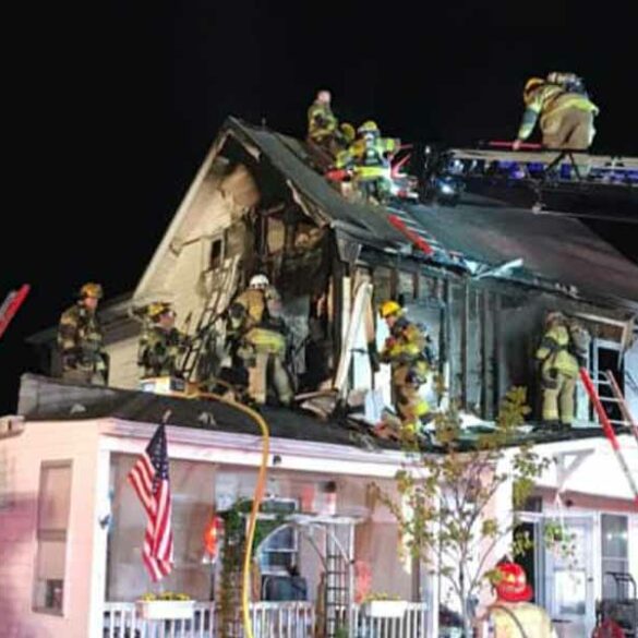 Neighbors rescue occupant from burning building in hagerstown - photo licensed by shore news network.
