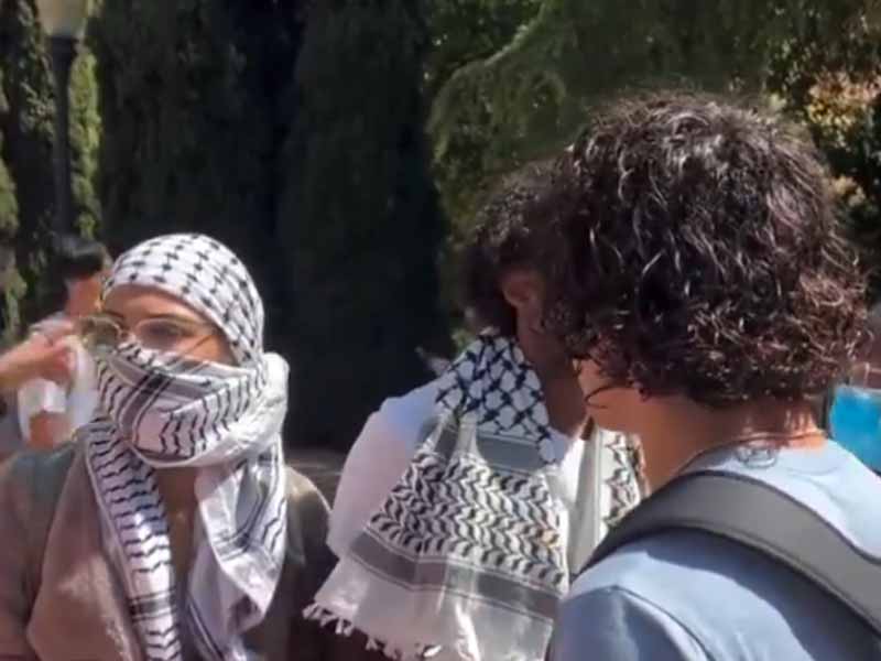 Video Shows Jewish Student Being Physically Blocked From Entering Campus by Radicals