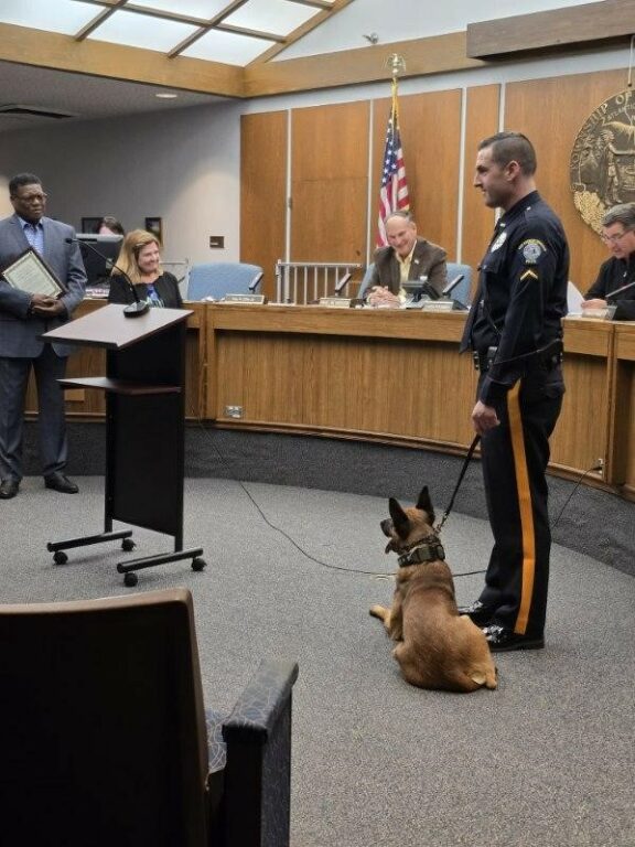K9 Officer Burns and Odin Recognized for Drug Seizure Efforts