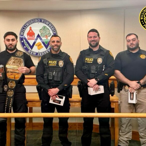 Willingboro township police recognize officers for outstanding service - photo licensed by shore news network.