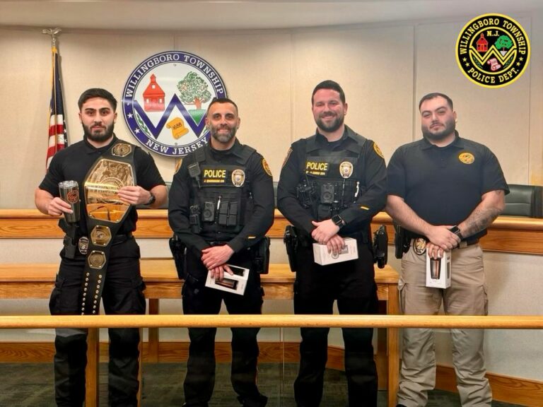 Willingboro township police recognize officers for outstanding service - photo licensed by shore news network.