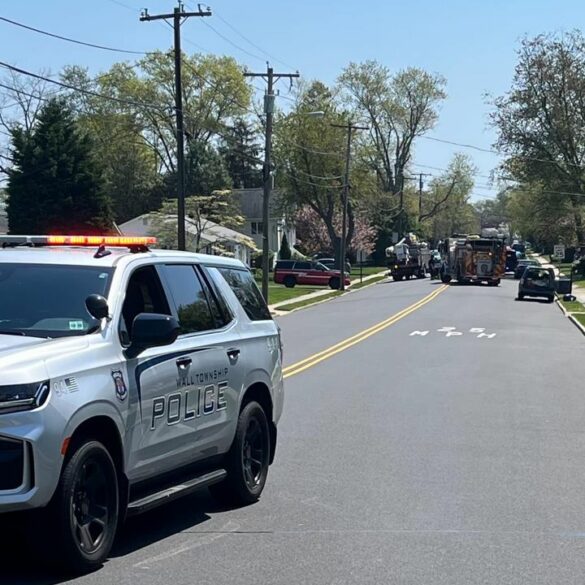 *downed utility line prompts 30-minute road closure in wall - photo licensed by shore news network.