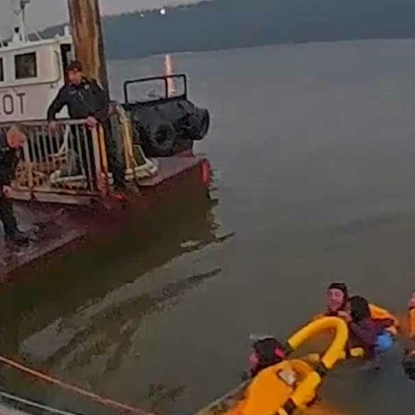 Watch: woman rescued after jumping from yonkers pier - photo licensed by shore news network.