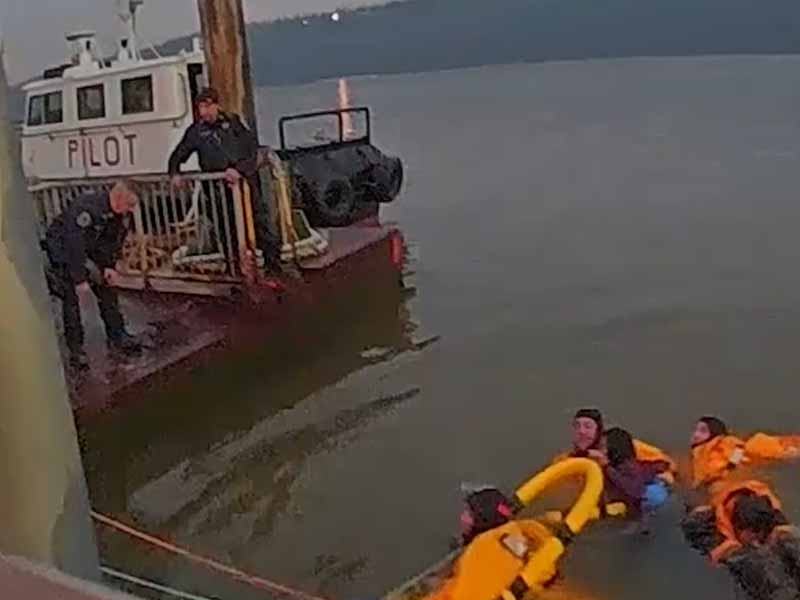 Watch: Woman Rescued After Jumping from Yonkers Pier