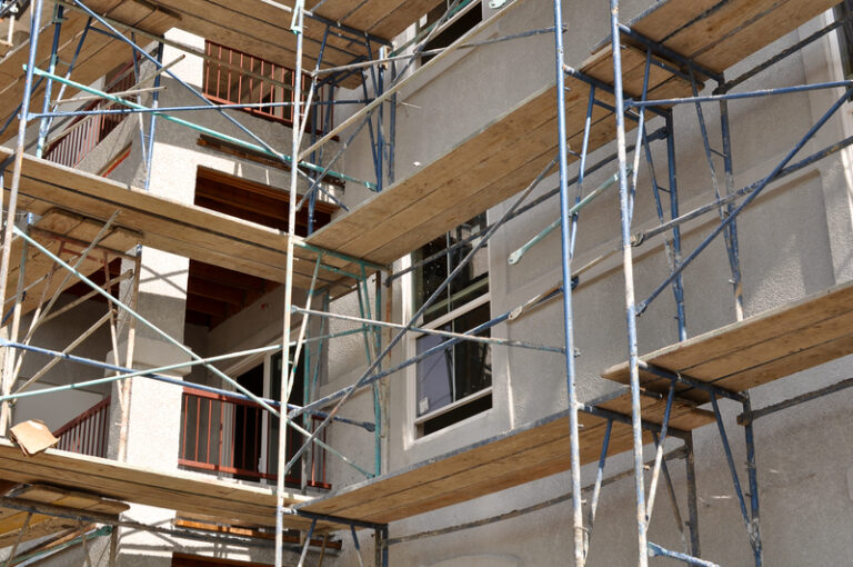 New jersey construction worker falls 30 feet in scaffolding collapse at job site - photo licensed by shore news network.