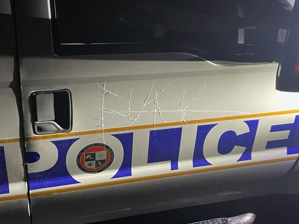 Vandals Damage Ocean City Police Department's Mounted Horse Unit Trailer