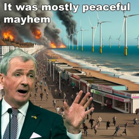 A. I. Generated meme of the day: a mostly peaceful mayhem at the jersey shore - photo licensed by shore news network.