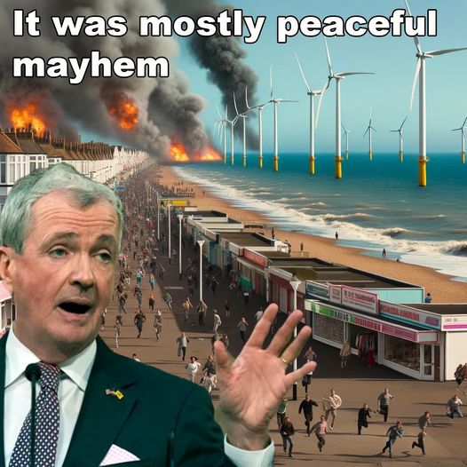 A.I. Generated Meme Of The Day: A Mostly Peaceful Mayhem at the Jersey Shore