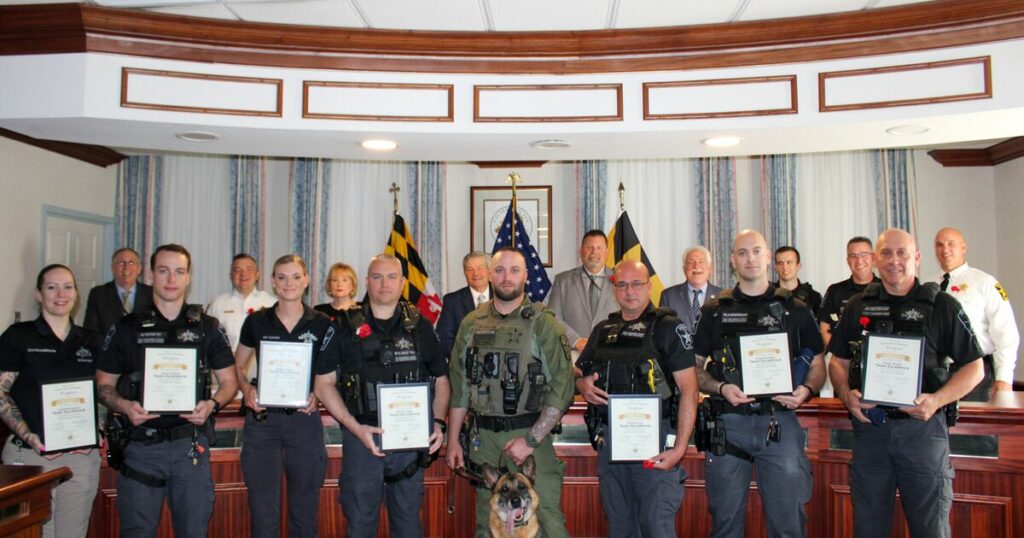 Calvert County Sheriff's Office Receives Team Excellence Award