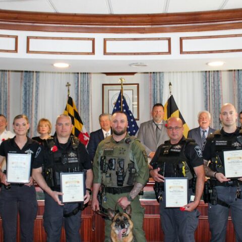 Calvert county sheriff's office receives team excellence award - photo licensed by shore news network.
