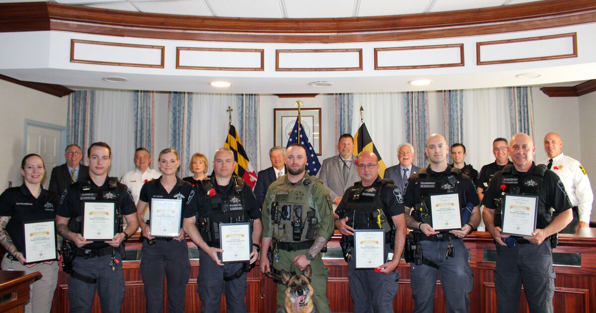 Calvert County Sheriff's Office Receives Team Excellence Award
