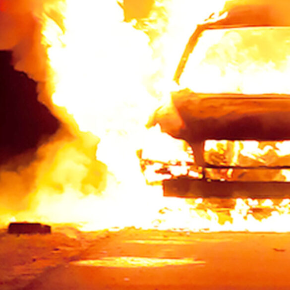 Car fire - file photo