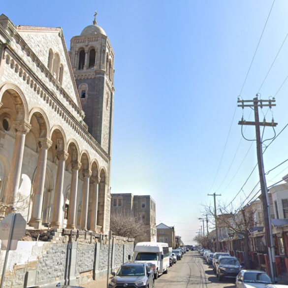 Drugged out suspect aims rifle at philadelphia police from atop abandoned church steeple - photo licensed by shore news network.
