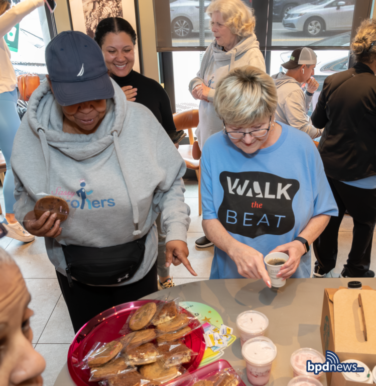 Boston Police Department Hosts Mother's Day Coffee with a Cop
