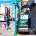 Entrance to Canal Street subway station at Chinatown in New York City