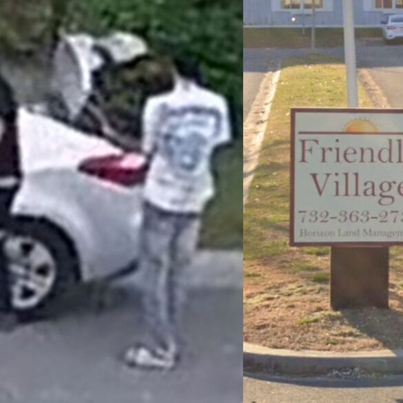 Biker shot at inside toms river trailer park - photo licensed by shore news network.