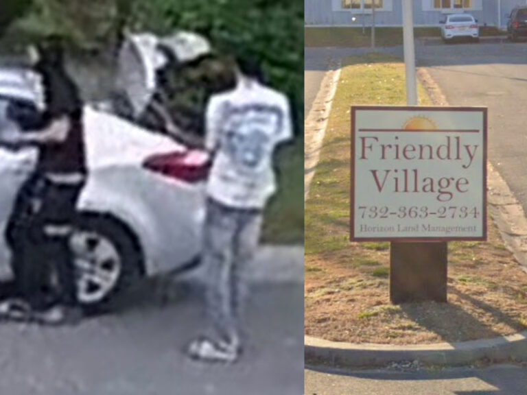 Biker shot at inside toms river trailer park - photo licensed by shore news network.