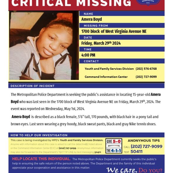 Police search for missing 15-year-old girl in d. C. - photo licensed by shore news network.