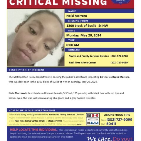 Urgent search for missing 14-year-old girl in d. C. - photo licensed by shore news network.