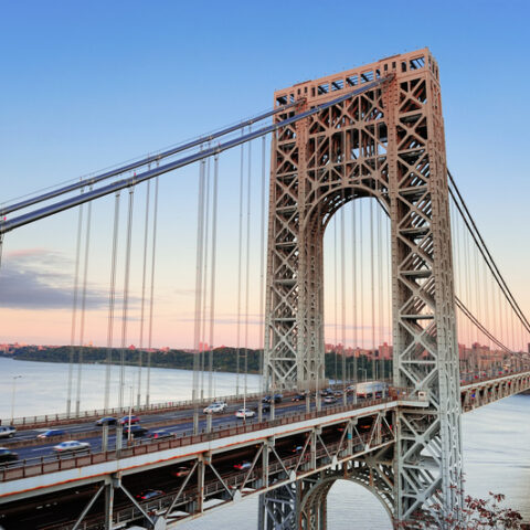 Man surrenders after scaling george washington bridge, causing major traffic delays - photo licensed by shore news network.