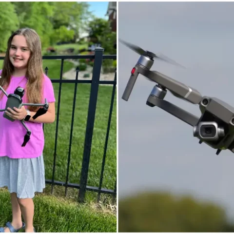 Indiana second-grader becomes world's youngest female drone videographer - photo licensed by shore news network.