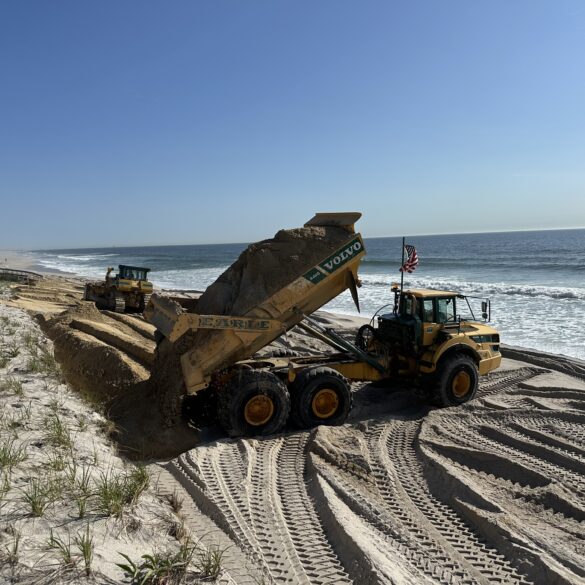 Toms river starts beachfront restoration project ahead of memorial day weekend - photo licensed by shore news network.