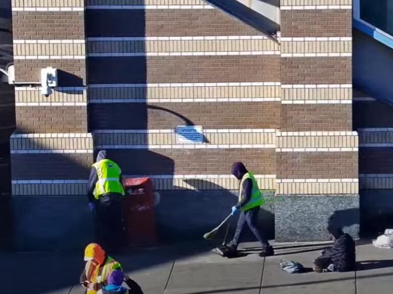 Livestreams show kensington no different now than before cleanup press event - photo licensed by shore news network.