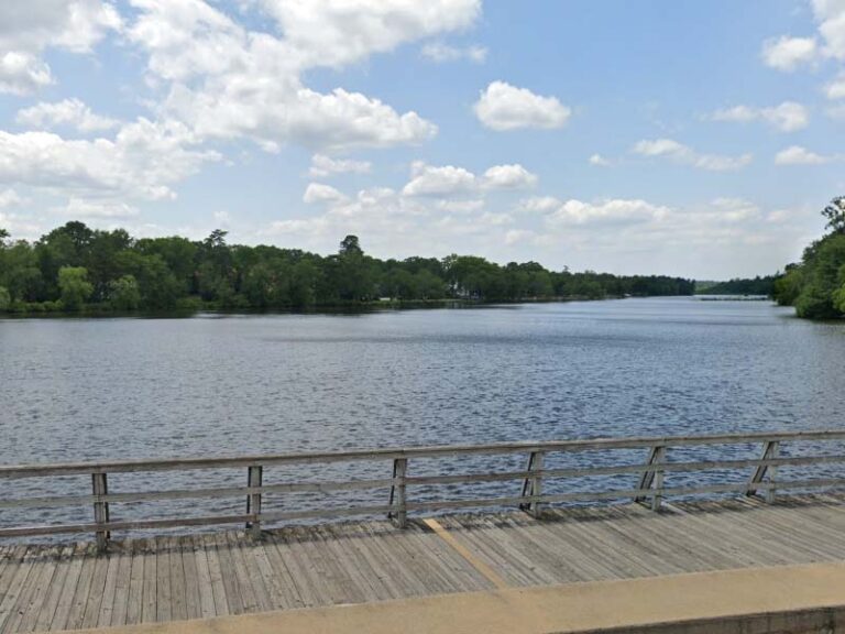 New million dollar pedestrian bridge enhances access to lake carasaljo in lakewood, nj - photo licensed by shore news network.