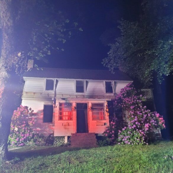 Firefighter injured battling house fire in hillsboro - photo licensed by shore news network.