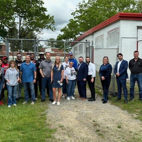 Volunteers meet ahead of jackson revitalization of memorial high school field house - photo licensed by shore news network.
