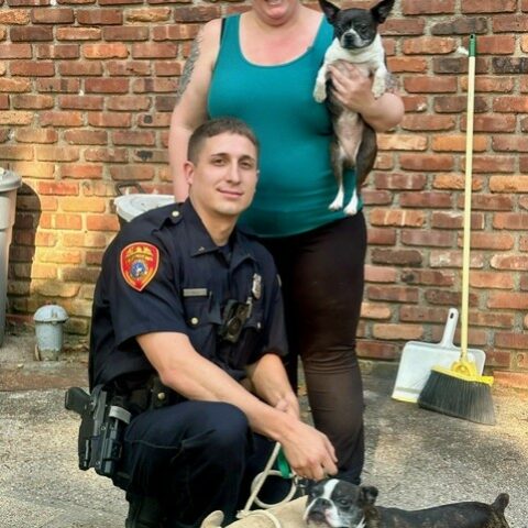 Suffolk county officer rescues dogs from house fire in rocky point - photo licensed by shore news network.