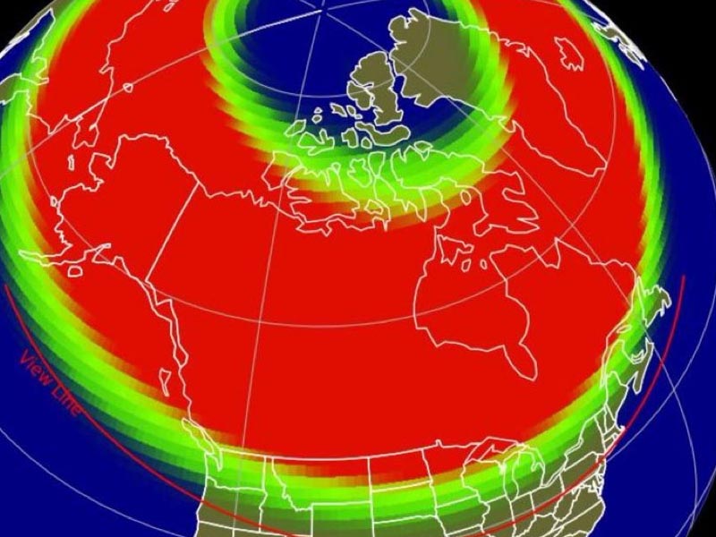 Aurora Borealis Display Peaks Through the Skies Over New York and New Jersey Aurora Borealis Display Peaks Through the Skies Over New York and New Jersey
