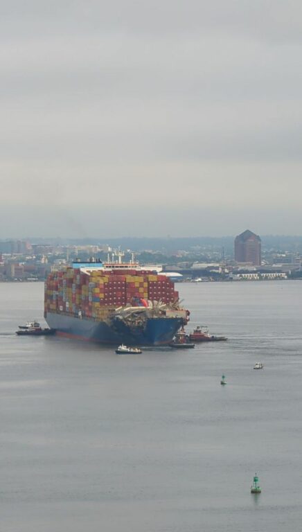 Cargo Ship That Knocked Down Maryland Bridge Freed From Debris, Removed Cargo Ship That Knocked Down Maryland Bridge Freed From Debris, Removed