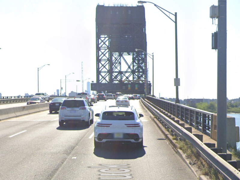Flooding Leads to Lane Closure Near Hackensack River Drawbridge