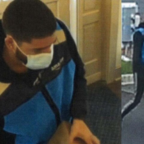 Wanted bensalem porch pirate wears an amazon delivery uniform - photo licensed by shore news network.