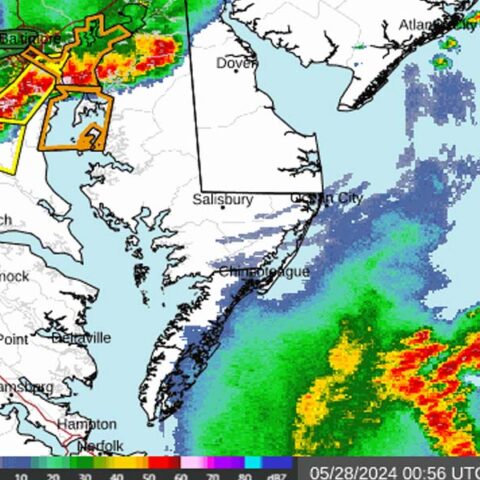 Tornado watch issued for ocean city, maryland area - photo licensed by shore news network.