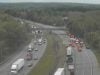 New jersey traffic alert: overturned tractor trailer shuts down i-78 during evening rush