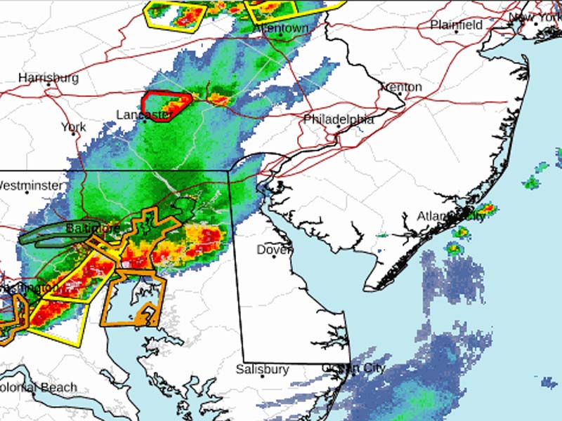 Severe Thunderstorm Threat Across New Jersey and Pennsylvania Tonight