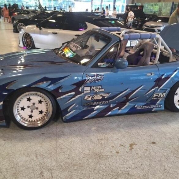 Cars on ice at toms river rink - photo licensed by shore news network.