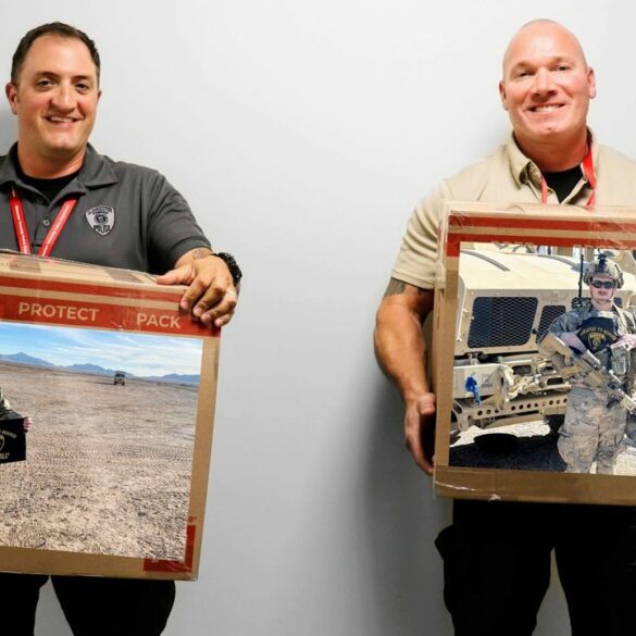 Gloucester township police support deployed officers with care packages - photo licensed by shore news network.