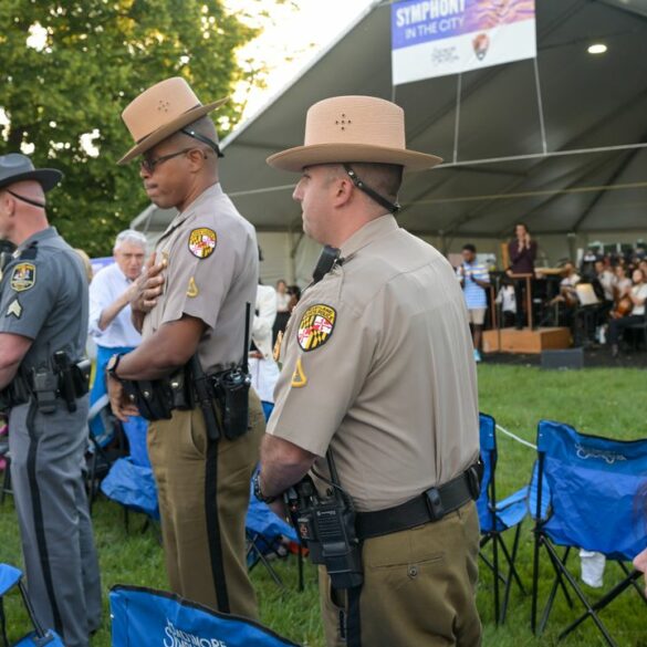 Baltimore symphony orchestra honors key bridge first responders at tribute concert - photo licensed by shore news network.