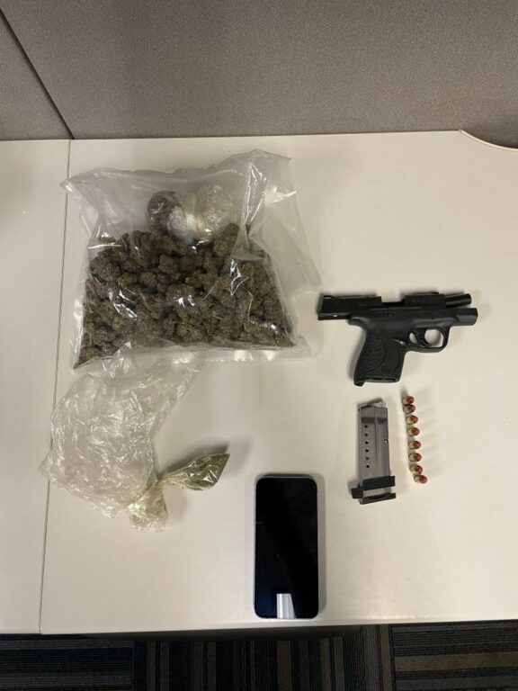 Vehicle Stop in Inner Harbor Uncovers Handgun and Active Warrant