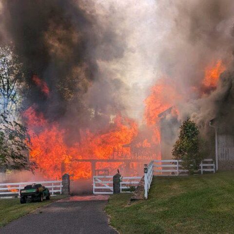 Steppingstone farm museum destroyed in fire - photo licensed by shore news network.