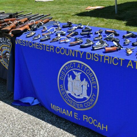 New rochelle collects 75 firearms in community gun buyback event - photo licensed by shore news network.